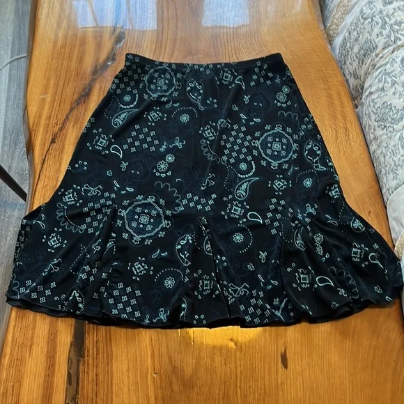 Briggs New York Petite Casual Fit & Flare Knee Length Skirt - Picture 5 of 13